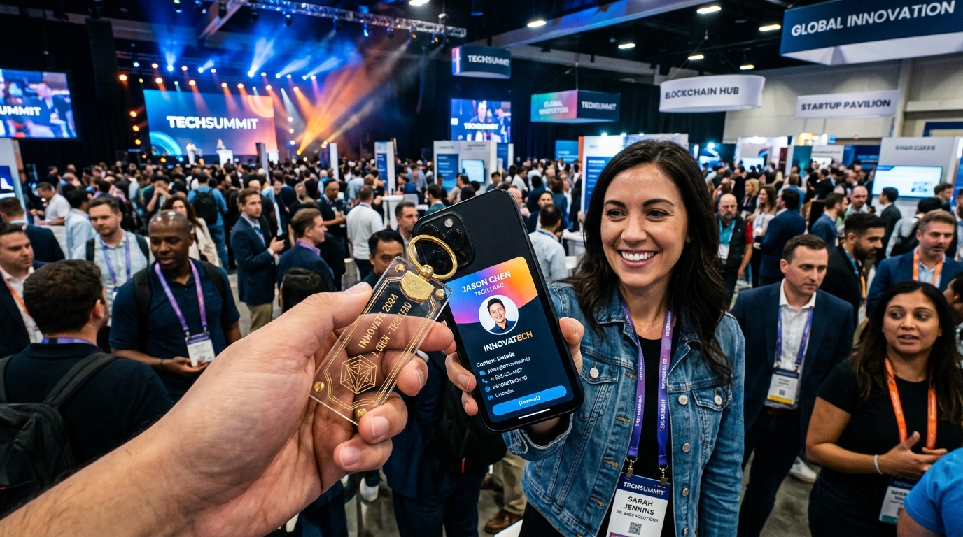 The Modern Conference Networking Playbook: How to Exchange 100+ Verified Contacts in 60 Seconds ⚡🤝💼