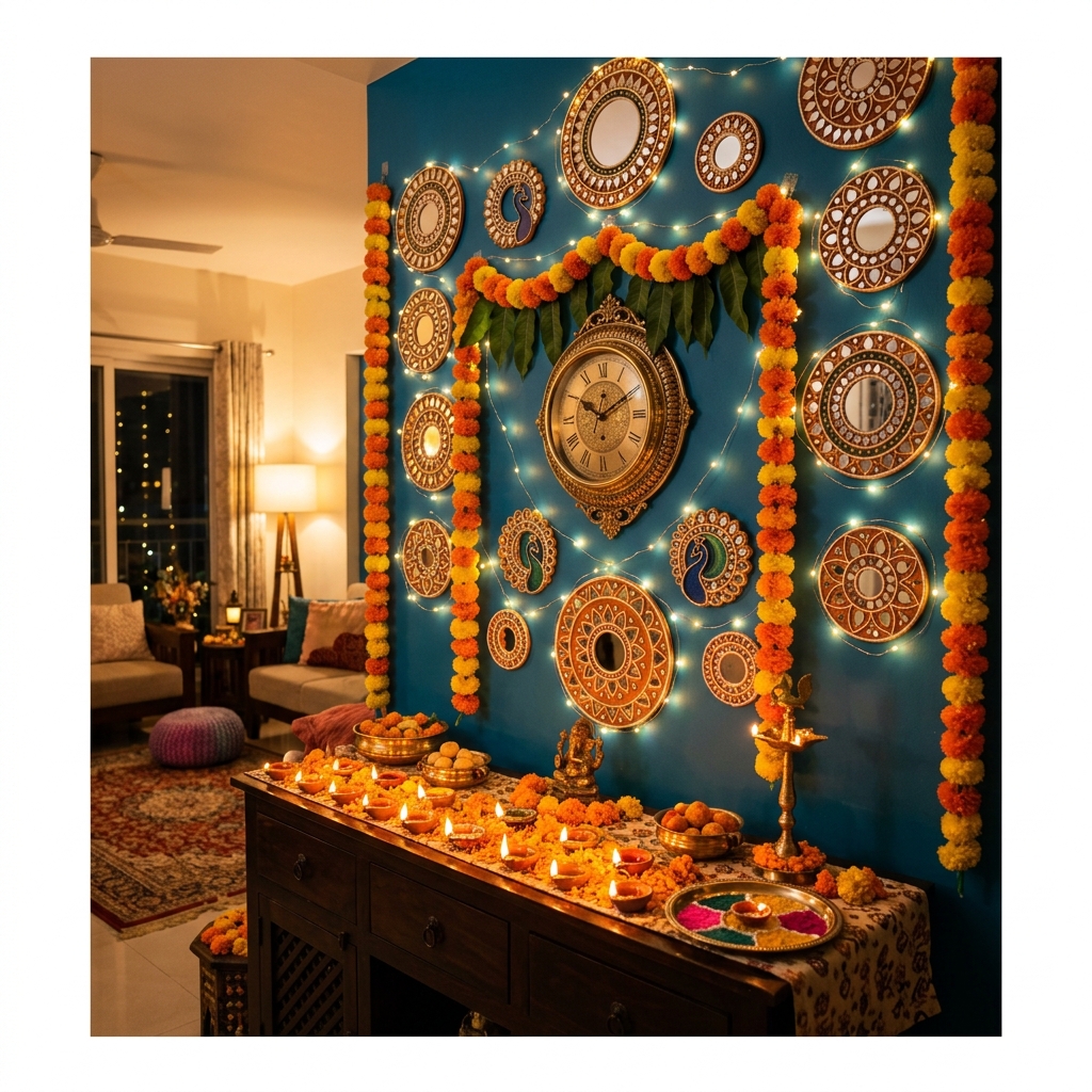 Festive Season Home Decor: Quick 15-Minute Wall Makeover Hacks 🪔✨🖼️