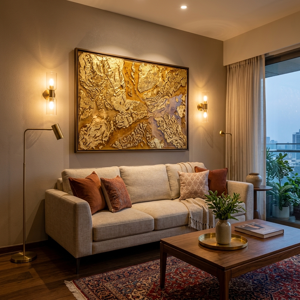 How to Choose the Right Wall Art Size (The 57-Inch Eye Level Rule) 📐📏🖼️