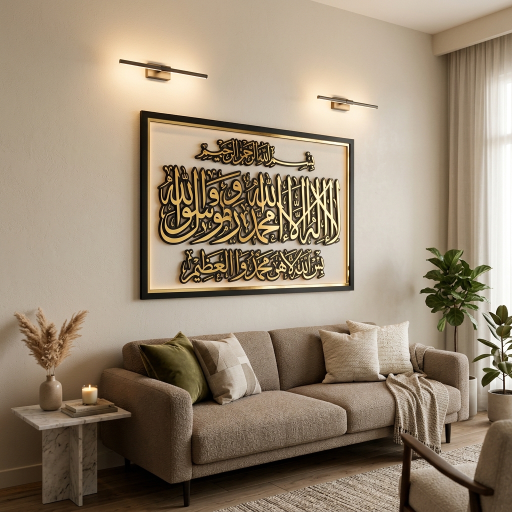 Islamic Calligraphy & Nikah Keepsake Styling Guide for Living Rooms 🌙✨🖼️