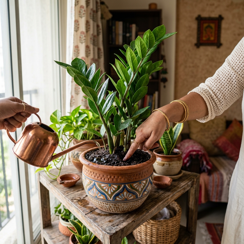 The 2-Inch Finger Moisture Test for Indoor Plant Watering