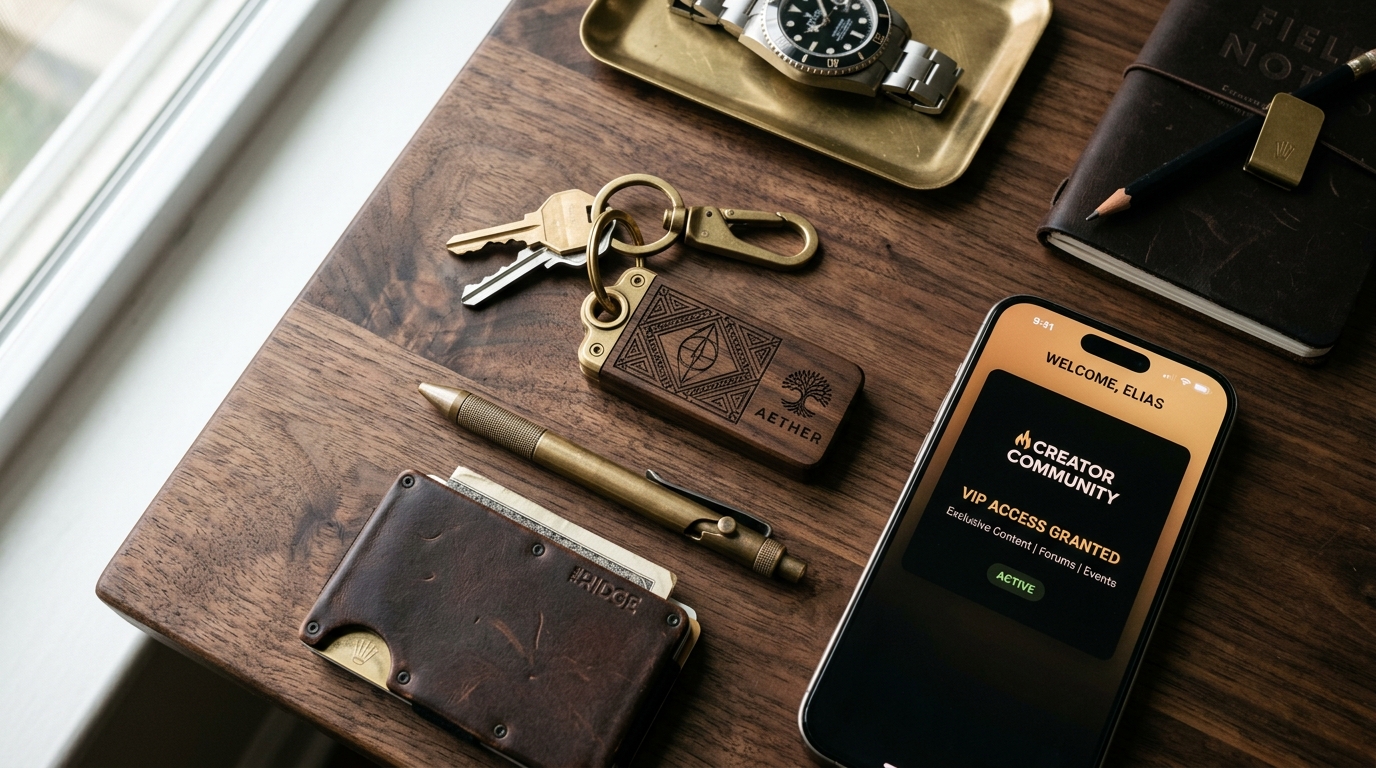 Physical Meets Digital: Why the Smart Bio Link Keychain Is Dominating Creator Merch 🔑✨📦