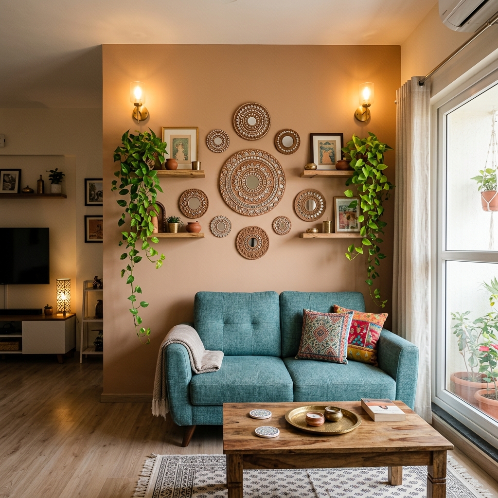 Small Wall Decor Ideas for Compact Indian Flats & Rental Homes 🖼️🏡